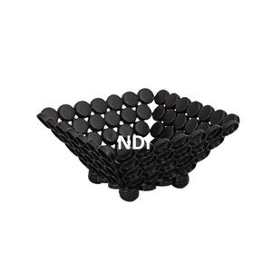 Finition noire tendance pour la maison hôtel ustensiles de cuisine restauration servant des fruits bol à mélanger Restaurant bol de service de fruits décoratif - Product Image 1