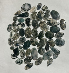Cabochon en agate mousse naturelle de qualité AAA Assortiment de pierres précieuses en vrac de haute qualité Forme incroyable Taille personnalisée Certifié par un tiers - Product Image 1