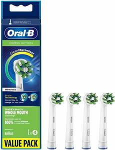 Cabezales de cepillo de dientes Oral-B CrossAction, paquete de 4 repuestos para cepillo de dientes eléctrico recargable - Product Image 3
