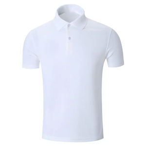 T-shirt à manches en coton polo t-shirt pour hommes fabricant vente en gros 100% t-shirt polo en pur coton - Product Image 4