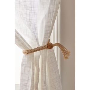 Boho Style <b>Curtain</b> Tie Backs Hand Braided Macrame Cotton Rope <b>Curtain</b> Holder Boho <b>Holdback</b> Accessories for Sale - Product Image 5