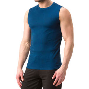 Camiseta sin mangas de entrenamiento para hombre de algodón 100% de alta calidad, venta al por mayor, ropa de culturismo, diseño estampado de ajuste holgado - Product Image 4
