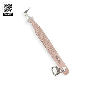 Pince à épiler professionnelle en acier inoxydable Bluemed pour cils, haute précision, volume personnalisé, vente en gros - Product Image 2