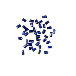 Zafiros Azules Naturales de Bangkok, Calibrados, Corte Octogonal Radiante Esmeralda, 3x5mm, Color Violeta, 8mm de Altura - Product Image 3