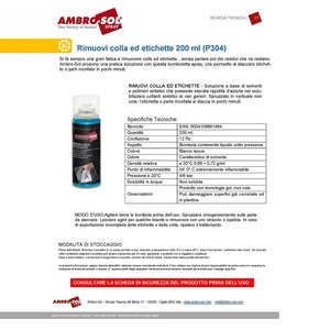 Ambrosol 3-bombolette Spray 200ml di detergenti commerciali rapidi e privi di residui - Product Image 2