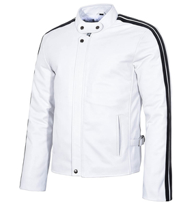 แจ็กเก็ตหนังผู้ชายสำหรับฤดูหนาว2022แฟชั่นสไตล์ไฮสตรีทคอตั้ง - Product Image 6