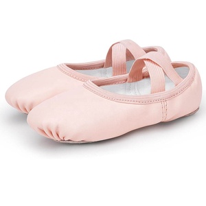 Scarpette da ballo professionali in vera <span class=keywords><strong>pelle</strong></span> per donne, ragazze e bambini, con suola morbida, per danza classica. - Product Image 1