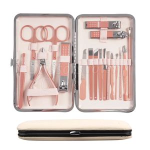 Kit de manicura de acero inoxidable con logotipo personalizado Herramientas duraderas para el cuidado de las uñas y las necesidades de aseo - Product Image 1