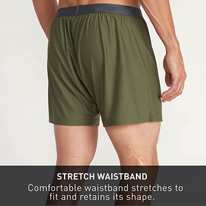 Bóxer de pierna larga para hombre, ropa interior transpirable a rayas de algodón, de talla europea, 2023 - Product Image 2