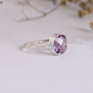 Amethyst Ring Supplier Hot Selling Wholesale 925 Sterling Silver <b>for</b> Women Silver Handmade Engagement Ring Original SIlver - Product Image 3