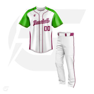 Maillot de baseball sur mesure pas lent pas rapide uniforme de baseball à motif de broderie personnalisé doublé - Product Image 3