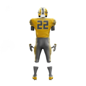 Uniforme de football américain léger, court, respirant, en maille extensible, confortable, contrôle de l'humidité, durable, entraînement, séchage rapide, anti-UV - Product Image 3