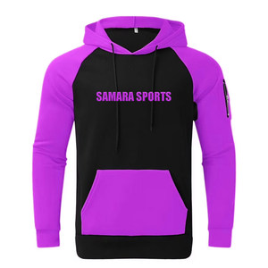 เสื้อฮู้ดผ้าฝ้ายโอเวอร์ไซส์สำหรับผู้ชายเสื้อฮู้ดดี้ปักโลโก้ตามสั่งแนวสตรีท - Product Image 1