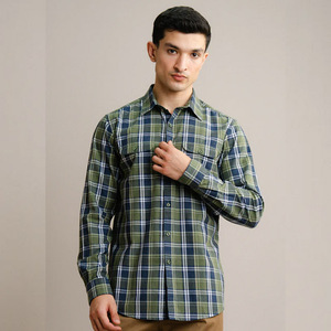 Camisa de franela a cuadros de peso pesado para hombre con bolsillos cargo, camisa para exteriores, camisas de talla grande para hombre, 100% algodón - Product Image 1
