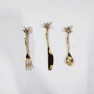 Ensembles de couverts en laiton en métal avec polonais pour la maison Restaurant & Hôtel Ensembles de couverts en laiton design singe de haute qualité à vendre - Product Image 6