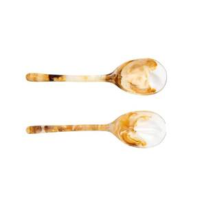 Cuillère en résine design avec motifs de couleurs mélangées Couverts écologiques réutilisables pour cuisines et maisons contemporaines - Product Image 2