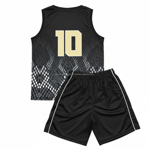 Ensemble d'uniformes de basketball personnalisés avec logo et numéros pour hommes et étudiants – Haute élasticité, respirant, durable, fusion sans couture - Product Image 6