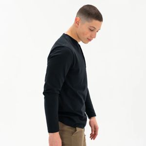<b>Men's</b> <b>Long</b> <b>Sleeve</b> <b>Henley</b> Shirt - Soft Cotton Blend, Perfect for Casual Wear or Layering, Available in a Variety of Colors - Product Image 2
