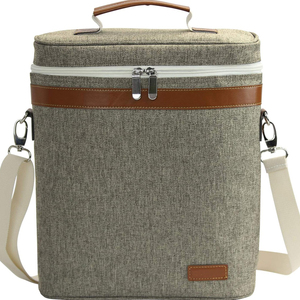 กระเป๋าเก็บความเย็นไวน์แฟชั่นคุณภาพสูง ผลิตจากโพลีเอสเตอร์ พร้อมโลโก้สั่งทำพิเศษและดีไซน์พกพาสะดวก - Product Image 5