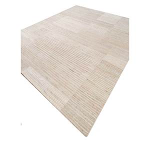 Alfombra de Lana Blythe Ivory Anudada a Mano AKWJ-1017, Diseño Abstracto para Sala de Estar, Entrada, Pasillo, Rectangular con Diseño de Rompecabezas - Product Image 2