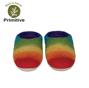 Lightweight Felt <b>Wool</b> <b>Slipper</b> Handmade Unisex Eco Friendly Genuine Leather Outsole Happy Sheep <b>Wool</b> Fair Trade Indoor Wear - Product Image 2