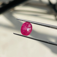 17 pierres de rubis naturel de l'Mozambique, taille ovale, qualité AAA, lustre excellent, certifiées par un tiers, pour toute création de bijoux, prix abordable