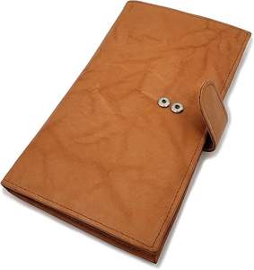 Cartera larga ligera de tendencia para hombre, logotipo personalizado, cierre de botón a presión, piel auténtica de alta calidad, precio al por mayor OEM - Product Image 1