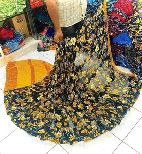 Venta caliente sudanés thoub tela de gasa Multicolor tela de gasa de poliéster fabricante al por mayor - Product Image 4