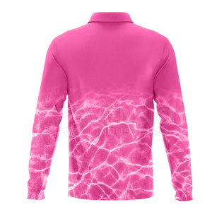 Camisa de Pesca Personalizable para Hombre, Manga Larga, Secado Rápido, Impermeable, Protección Solar UPF 50+, 100% Poliéster, Talla Grande - Product Image 2