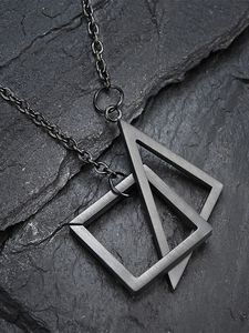 New Product Ideas Stainless Steel Charm Necklace <b>Jewelry</b> Gold Plated Fashion Minimalist Triangle Pendant Necklace for Women - Product Image 3