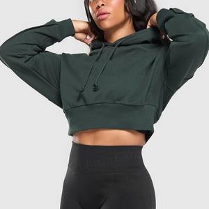 Chándal de dos piezas liso de gran tamaño con logotipo personalizado de invierno, chándal para mujer, conjunto de pantalones de chándal con capucha - Product Image 1