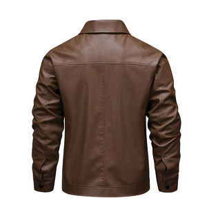 Veste en cuir de moto pour homme sur mesure de haute qualité en gros, taille plus, imperméable, respirante, coupe-vent, fermeture éclair - Product Image 2