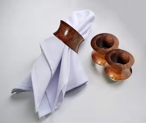 Rond de serviette en bois moderne Rond de serviette en bois poli à la mode Produits de décoration de table les plus vendus par décor impex - Product Image 6