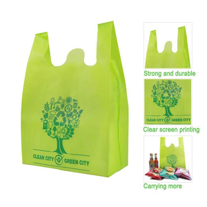 Venta al por mayor personalizado reciclable PE plástico camiseta bolsa supermercado chaleco portador compras ASA bolsa disponible en varios colores - Product Image 3