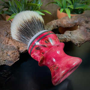 แปรงโกนหนวดทำจากโครเมี่ยมพร้อมปลายสีเงินแบดเจอร์ขนปานกลาง - Product Image 4