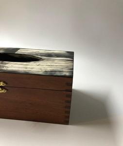 Stylis buffalo horn Napkin <b>Storage</b> Tissue <b>Boxes</b> Durable Wooden Great for Weddings Dining and Home Decor - Product Image 4