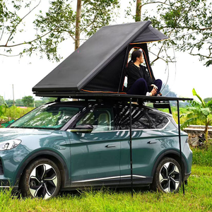 Tente de toit rigide pour voiture, étanche, <span class=keywords><strong>camping</strong></span>, charnière en aluminium, RTT noir, 4x4, <span class=keywords><strong>camping</strong></span>-<span class=keywords><strong>car</strong></span>, extérieur - Product Image 3