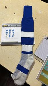 Breathable Comfortable Custom Logo <b>Knee</b> High Sports <b>Socks</b> Striped Baseball Football Quick Dry Team Uniform <b>Socks</b> - Product Image 1