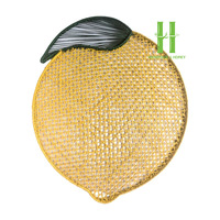 Assiettes de présentation écologiques en fibre de banane naturelle, tailles personnalisables, variété de couleurs, sets de table faits à la main pour la décoration de table