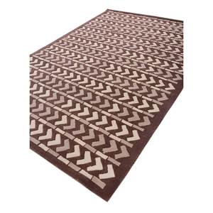 พรมขนสัตว์ทอมือสีเบจและสีน้ำตาลลายเรขาคณิตสไตล์โบโฮคลาสสิกทรงสี่เหลี่ยมผืนผ้าสำหรับห้องนั่งเล่นหรือทางเดินในบ้าน-Top-254 - Product Image 2