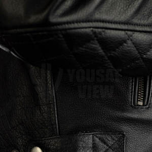 แจ็กเก็ตหนังระบายอากาศได้ดีสำหรับผู้ชายเสื้อแจ็กเก็ตหนังผู้ชายขนาดพิเศษ - Product Image 3