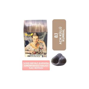 Coloration capillaire permanente unisexe pour adultes Marvel sans ammoniaque, naturelle, 8.1 blanc clair, en forme liquide - Product Image 1