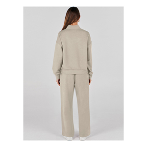 Survêtement surdimensionné 100% coton pour hommes en noir uni à manches longues Sweat à capuche respirant Joggers pour le printemps pas cher prix - Product Image 4