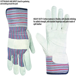 2024 CE Certificado EN420 Guantes de trabajo de cuero dividido ignífugos de alta resistencia Guantes de seguridad industrial para construcción al aire libre - Product Image 6