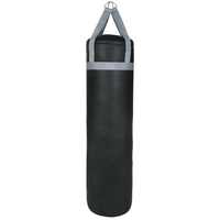Sac de frappe professionnel lourd avec revêtement en cuir et remplissage de sable, hauteur réglable pour l'entraînement de boxe masculin