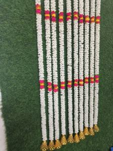 Mogra Pompom Floral Garland String Baby Shower Nikah Partition Muslim Wedding <b>Decoration</b> Backdrop Trendy Festival Party Decor - Product Image 4