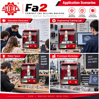 Mesin Penggilingan CNC Mini Vertikal Desktop SIEG Fa2, Mesin Penggilingan Tertutup Kompak untuk Laboratorium Pendidikan, Pelatihan, Fablab, Prototipe, dan Bengkel