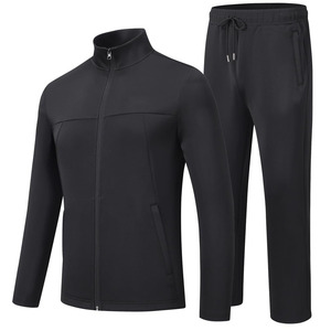 Offre Spéciale personnalisé lettre impression Logo nouveau Design de mode coupe-vent hommes fermeture éclair veste et pantalon vêtements d'entraînement tenue décontractée survêtements - Product Image 1