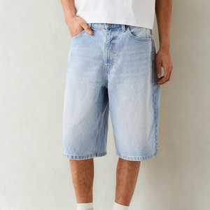 Pantalones cortos vaqueros holgados de verano para hombre, modernos, informales, holgados, de corte largo, ropa informal estilo Hip Hop, personalizados, MS, artesanía, pierna ancha - Product Image 5
