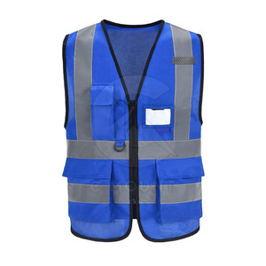 Conception personnalisée de sécurité respirant hommes gilet veste couleur unie sécurité hommes gilet veste Streetwear sans manches sécurité hommes gilet - Product Image 1